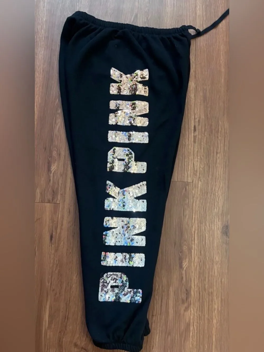 VS PINK Classic jogger Gold silver Ombre Bling Medium